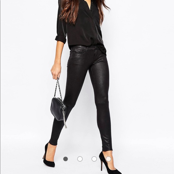 7 For All Mankind Faux Leather Leggings - BNWT - Picture 1 of 8